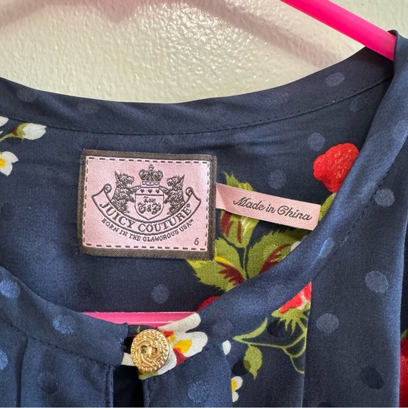 Vintage Juicy Couture Strawberry Silk Dress - Picture 9 of 14